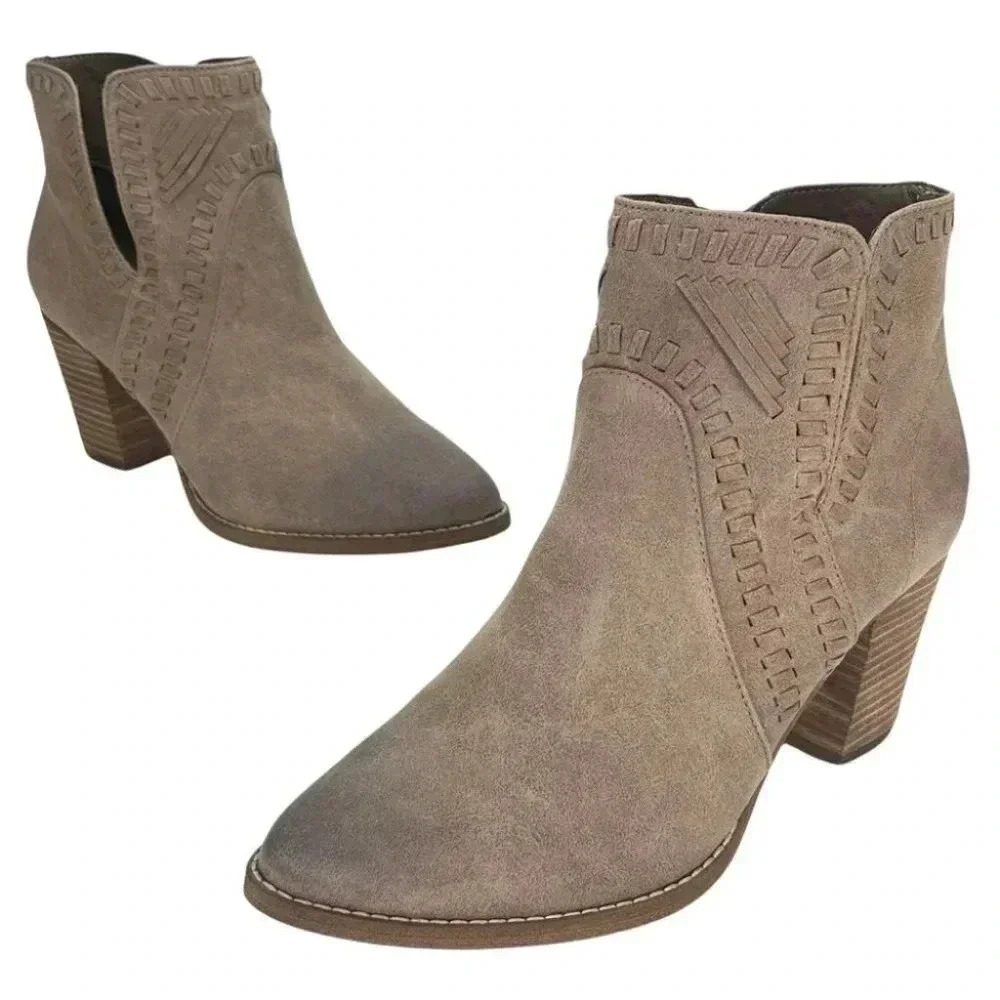 Zigi Soho Halyn Taupe Womens Ankle Boots Size 10M - Picture 10 of 13